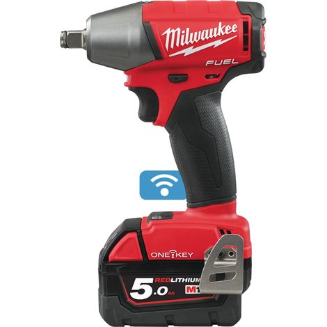 M18 ONEIWF12-502X Milwaukee Avvitatore a impulsi compatto 18 Volt 1/2 5,0Ah Tecnologia Fuel ONE KEY valigetta HeavyDuty con anello frizione F (1/5)