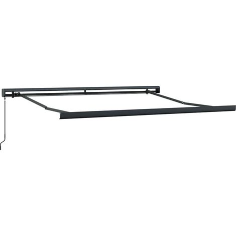 Maison Exclusive - Tenda retrattile Blu e Bianco con Struttura Bianca 3 x 2,5 m (1/5)