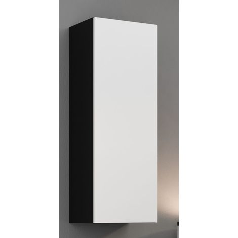 Vitrina Cama FURNITURE VIGO 90cm - Mueble suspendido en blanco y negro (1/5)