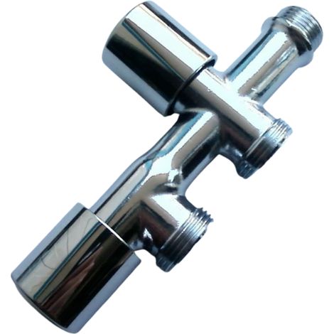 Rubinetto lavatrice e lavastoviglie a vitone doppio uso 1/2" x 3/4" itap