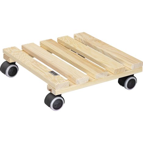 Wagner, Plateau roulant pour plantes en bois NATURE, charge max (1/5)