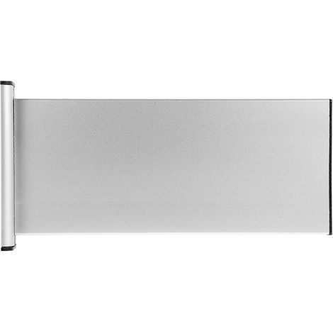 Plaque de porte double face vierge, plaque nominative de bureau, étiquette de porte en alliage d'aluminium-29.00X14.50X4.00CM-Silver