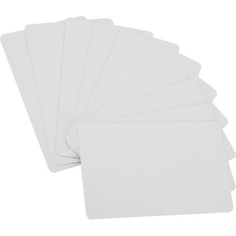 Lot de 10 cartes d'accès NFC sans contact blanches, puce RFID S50 13,56 MHz, lisibles et inscriptibles. (1/5)