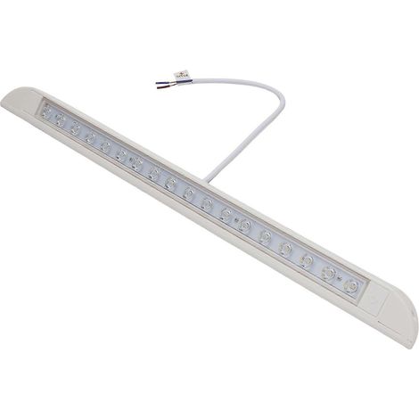 Barre lumineuse LED 18 LED 9W 12V étanche 506mm pour auvent, idéale pour le camping, les caravanes, les camions, les camping-cars et les bateaux. (1/5)