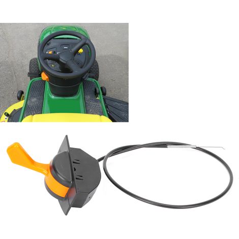 Câble de corps de papillon/câble de contacteur de frein à main compatible avec JOHN DEERE D125 D130 D140 D160 D170 LA155 X165 GY21984 (1/5)