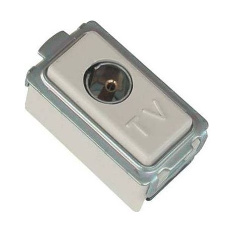 Marlanvil Presa TV Coassiale - Bianco - Diametro 9,5 mm
