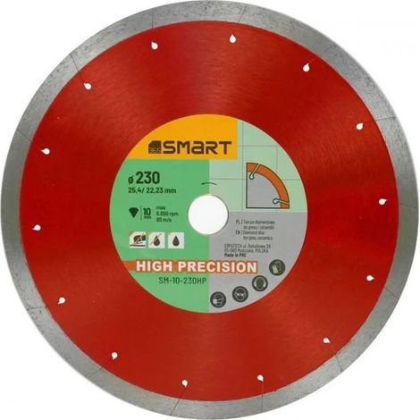 Disco de diamante smart sm-10-230hp precisión 230 mm turbo (1/2)
