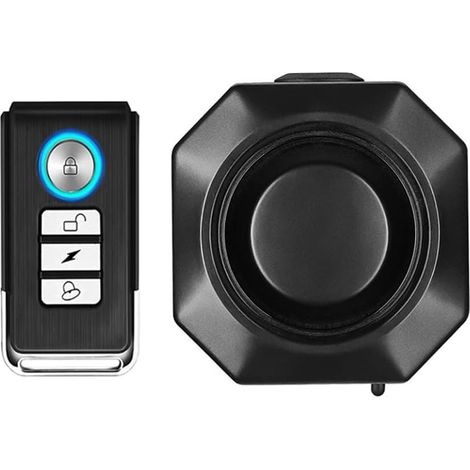 Bike Alarm Wireless Waterproof USB Rechargeable Bike Bicycle Anti-theft Motorcycle Wireless Security Vibration Motion Sensor Triggered Alarm (1/5)