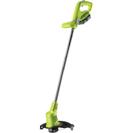 Ryobi – Coupe-bordure à batterie 18V – 2.0Ah Li-Ion – Largeur de coupe 25cm – Tête automatique double 1.6mm – Moteur Brushless