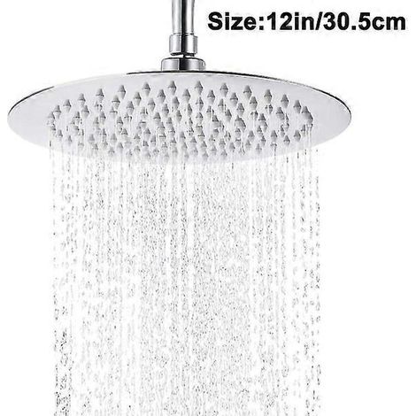Pommeau de douche encastrable rond/carré Bran Rain Shower en acier inoxydable (1/5)