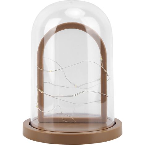 Cadre Photo Avec Verre Et Lampe - Bois Naturel Pour Décoration Murale Ou Table - Cadeau Anniversaire - 1 Pièce (1/5)