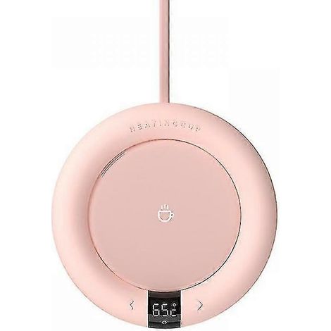 Chauffe-tasse électrique pour la maison ou le bureau, idéal pour le chocolat chaud, le thé, l'eau et le lait. Disponible en rose ou vert. (1/5)