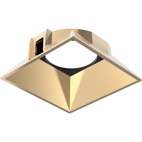 Ideal Lux Faretto Quadrato Zeus 1 luce LED integrato oro materie plastiche