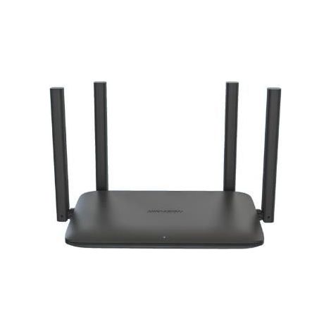 Router Wi-Fi 6 Dual Band Hikvision AX1500M con Velocit� fino a 1201 Mbps su 5 GHz e 300 Mbps su 2,4 GHz, con 3 Porte LAN da 1000 Mbps e 1 Porta WAN da 1000 Mbps - Modello DS-3WR15X