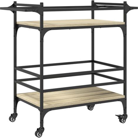 Maison Exclusive - Chariot de cuisine chêne sonoma 82x40x78,5 cm bois d'ingénierie