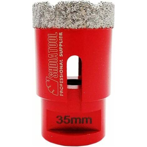 Forets Diamant 35mm Trépans de Forage avec Filetage M14 pour Perçage à sec en Porcelaine Carrelage Granit Marbre (1/5)