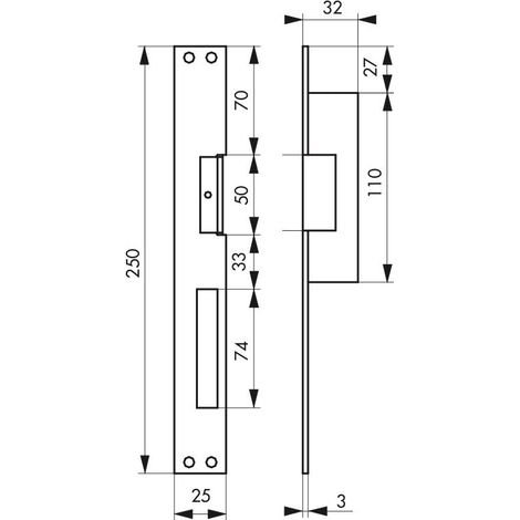 Gâche Électrique pour Serrure Encastrable - Réversible - 12/24 V - Compatible Extérieur - Corps Alliage - Double Empênage - Installation Facile - Gris (1/2)