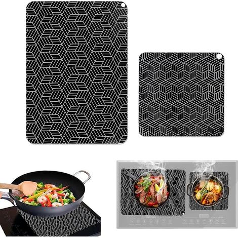 Induction Hob Protection Hob, 25 x 35 cm and 25 x 25 cm, Silicone Induction Hob Protectors for Induction Hobs, 2 Pieces (1/5)