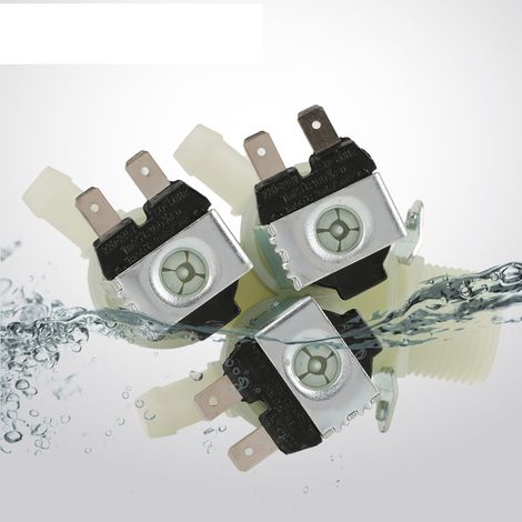 Vanne électrovanne à 3 voies normalement fermée AC 220V G3/4 pour entrée d'eau