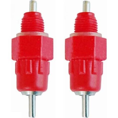 2 Pcs Eau Tetine Poulet Alimentateur Fournitures de Volaille Poule Vis dans le Style (1/5)