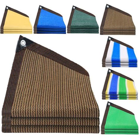 Maille solaire 4mx6m avec grille, Protection UV légère et durable, Jardin Terrasse Pergola tissu d'ombrage véranda véranda (1/4)