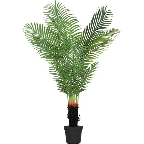 150cm Artificial Areca Palm Tree with 12 PE Leaves in Plastic Pot, Perfect Fake Plant for Home and Office Decoration (1/5)