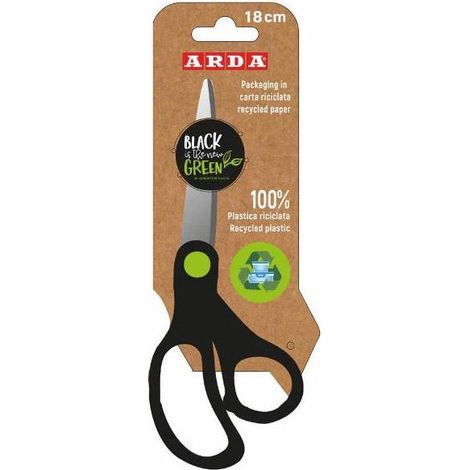 ARDA FB18RE tijera de escritorio y manualidades Tijeras de manualidades, Tijeras de oficina Corte recto Negro, Verde