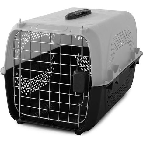 Sac de transport pour chats et chiens - Sac pour cage de transport - Gris (1/3)