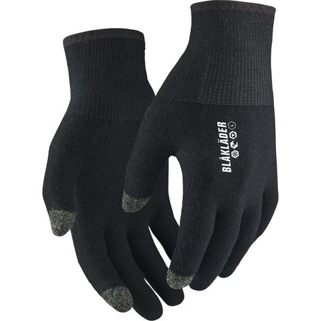 Sous-Gants de travail hiver tactiles en laine SUPREME WARM, jauge 15 - Noir M