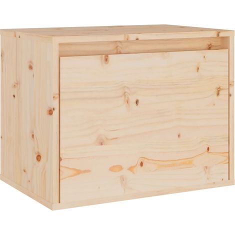 Armoire murale Salon,Meuble bas de Rangement,Meuble TV 45x30x35 cm Bois de pin massif -91367 (1/5)