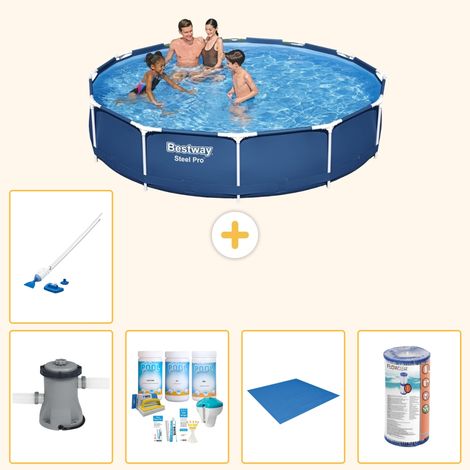 Bestway Bestway Steel Pro Ronde - 366x76 cm - 6-pièces  S22105