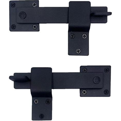 Loquet de porte robuste en fer forgé de 14 cm (5,5 pouces), 1 pièce, loquets à bascule en métal massif pour porte de grange en bois (1/5)
