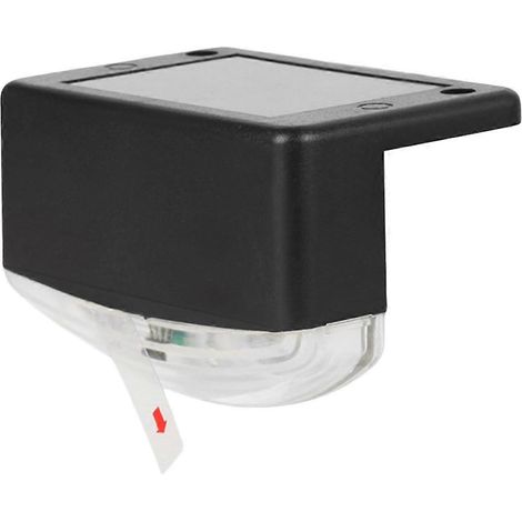 Stück Solar-Stufenleuchten, warmweiße LED-Leuchten, wasserdicht, solarbetrieben, für den Außenbereich, geeignet für Gartenwege, Terrassen und Zäune