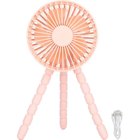 Mini-Tischventilator mit dreieckigem Ständer und USB-Anschluss für den Innen- und Außenbereich (1/5)