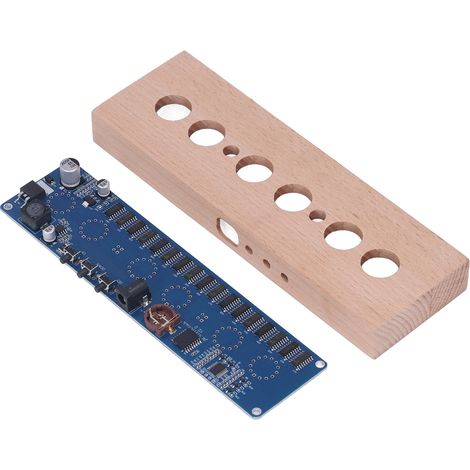 Kit de bricolage pour horloge à tube lumineux Nixie IN14 haute précision, pièces détachées, alimentation CC 12 V, pour la décoration intérieure (1/5)