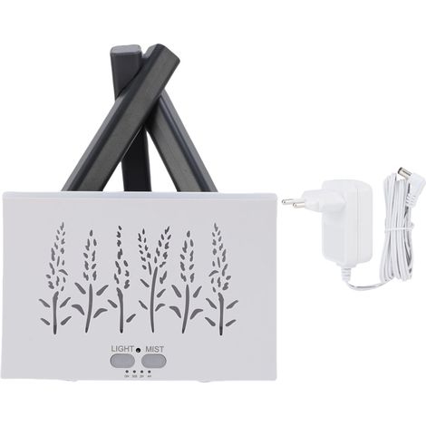 Diffuseur huile essentielle lumière colorée silencieux – Humidificateur famille maison pièce design creux flamme simulée EU 100-240V, parfum (1/5)