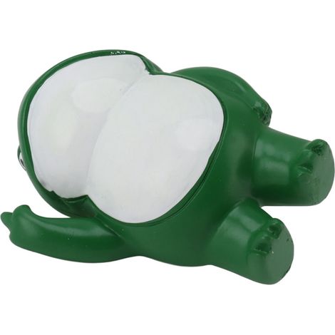 Décoration de grenouille avec doigt d'honneur pour terrasse extérieure, petite grenouille originale pour bureau à la maison ou au bureau. (1/5)
