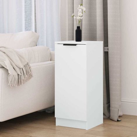 Buffet - Armoire de rangement Enfilade Blanc 30x30x70 cm Bois d'ingénierie BV361677 - BonneVie (1/5)