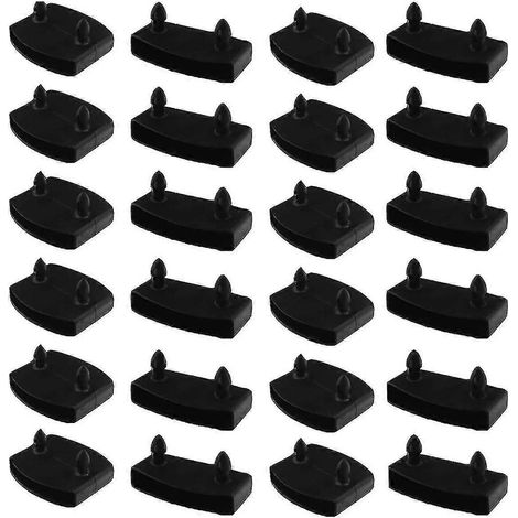 2024 24 pièces 55 mm x 9 mm Capuchons de rechange en plastique pour lattes de lit, pour maintenir et fixer les lattes en bois du sommier - ah