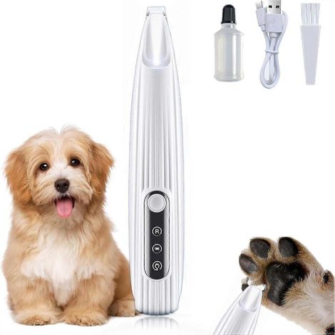 Tondeuse électrique pour poils de chat, modèle 2026, blanche, pour la coupe et l'entretien réguliers en milieu domestique.-AquaForge (1/5)