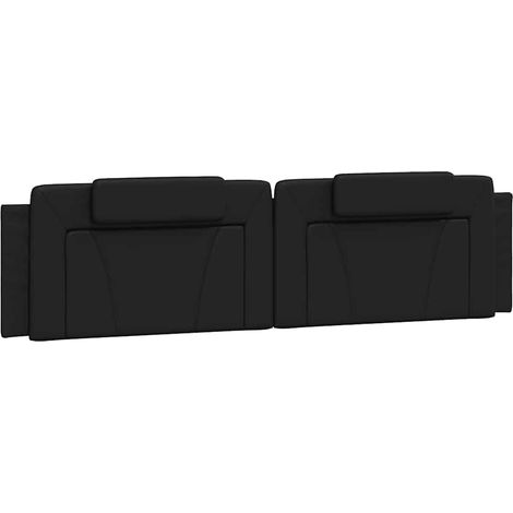 Maison Exclusive - Cuscino Testiera Viana Nero 200 cm in Similpelle