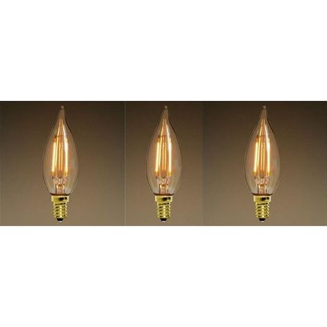 Set di lampadina stile vintage 3 LED E14 edison C35