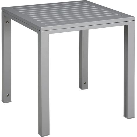Mesa auxiliar exterior 50x50 gris CUBIC garbar (1/5)