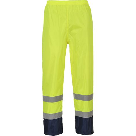Regenhose Hi-Vis zweifarbig Gelb/Marine M - FR(42-44) - UK(32-34)