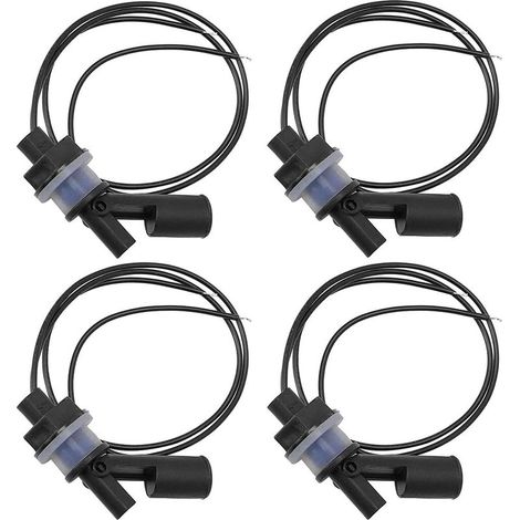 Lot de 4 Capteurs de Niveau deau, Interrupteur Flotteur Pour, Pompe Capteur Niveau eau Interrupteur De Niveau Automatique pour Aquarium de Piscine