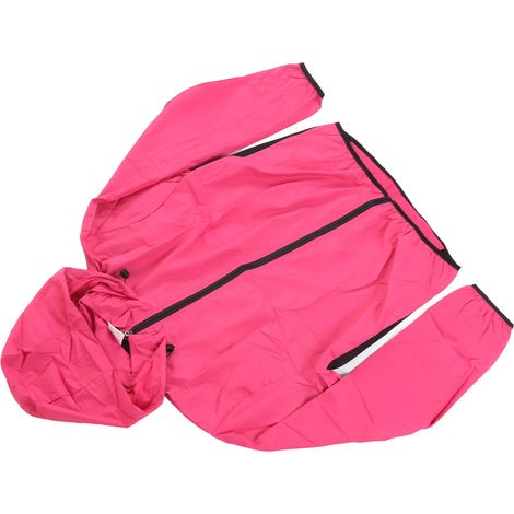 Veste de cyclisme à capuche, manches longues, coupe-vent, imperméable, séchage rapide, légère et respirante, pour sports de plein air, taille M (1/5)