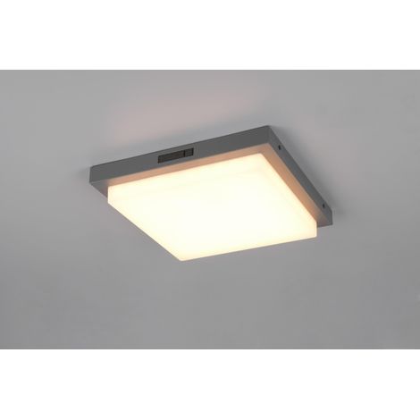 Trio Lámpara de pie LED antracita con detector de movimiento 14W
