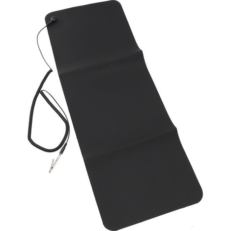 Tapis de mise à la terre respirant en PU, élimine l'électricité statique, réduit l'inflammation et soulage l'anxiété. Tapis de mise à la terre pour les pieds, idéal pour le yoga et le bureau, avec câb (1/5)