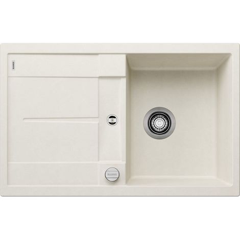 Evier Blanco Metra 45S Silgranit - BLANC SOFT - Vidage : Manuel