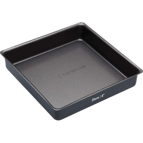 MasterClass Tortiera/Teglia da Forno Antiaderente con Base Removibile Quadrata, 20 cm (8) (1/5)